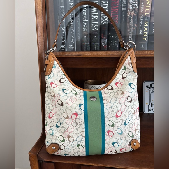 Coach Handbags - Coach 2010 Chelsea Heritage Stripe Hobo Bag